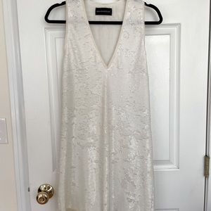 Zadig & Voltaire Rosya White Sequin Dress